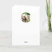 Carte L'âge est irréfutable Funny Elephant Joyeux annive (Dos)