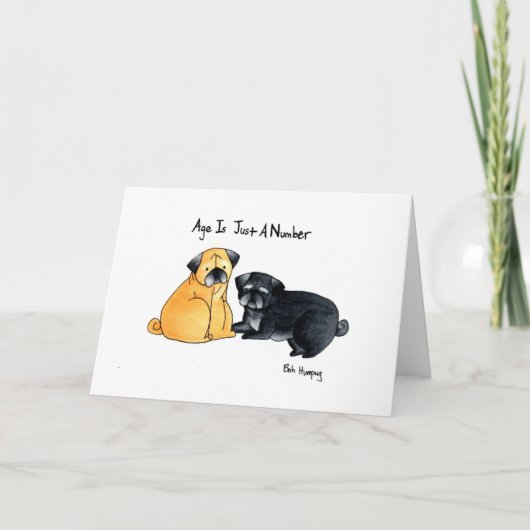 Carte L'Âge Est Juste Un Nombre (Devant)