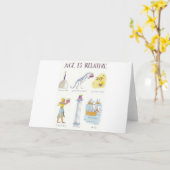 Carte L'âge est relatif (Fleur jaune)