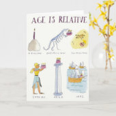 Carte L'âge est relatif (Fleur jaune)