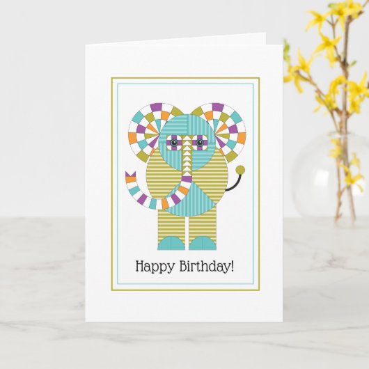 Carte L'âge est si irréfutable. (Fleur jaune)