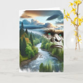 Carte L'âge ne signifie pas squatch | Anniversaire drôle (Fleur jaune)