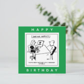 Carte L'agence de rencontres s'associe à un dessin humor (Debout devant)