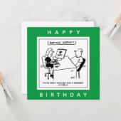 Carte L'agence de rencontres s'associe à un dessin humor (Devant/Arrière en situation)