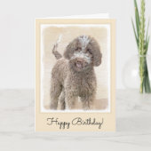 Carte Lagotto Romagnolo Peinture - Cute Original Chien A (Devant)