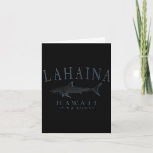 Carte Lahaina hawaii requin vintage ardoise art pêche