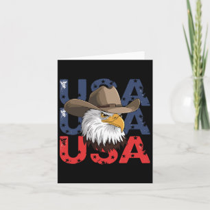Carte L'Aigle Américain Usa Drapeau Pour Un Patriote