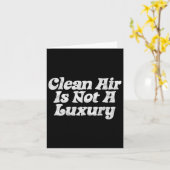 Carte L'Air Propre N'Est Pas Un Luxe ! Terre rétro minim (Fleur jaune)