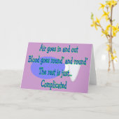 Carte L'air va et sort...Le reste est compliqué (Fleur jaune)