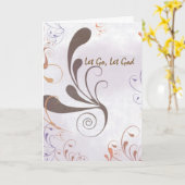 Carte Laisse Aller, Que Dieu Frappe La Récupération Anni (Fleur jaune)