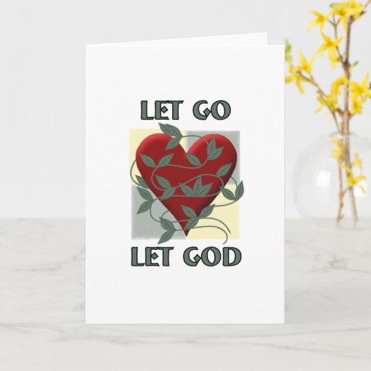 Carte Laisse Dieu (Fleur jaune)