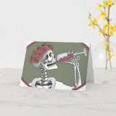 Carte laisse la boisson (Fleur jaune)