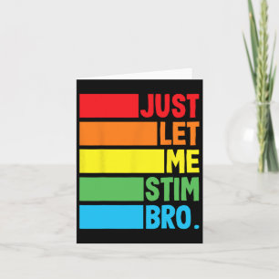 Carte Laisse-Moi Stim Bro Autistic Sensibilisation sur l