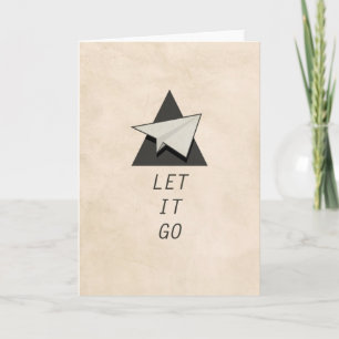 Carte Laisser Aller Citations Papier Planes