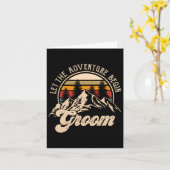 Carte Laisser Aventure Commencer Groom Couples Matching (Fleur jaune)