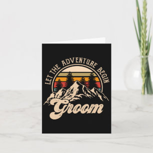 Carte Laisser Aventure Commencer Groom Couples Matching