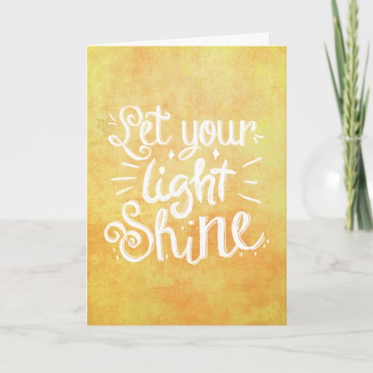 Carte Laisser Brillant Citer Jaune (Devant)