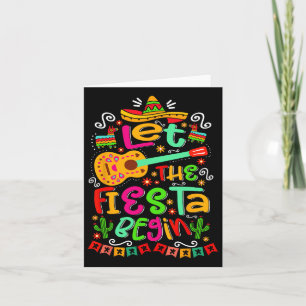 Carte Laisser La Fiesta Commencer La Fête Mexique Cinco
