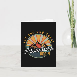 Carte Laisser l'aventure de 2e année débuter le thé de 2