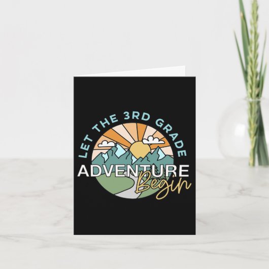 Carte Laisser L'Aventure De 3E Année Commencer L'Enseign (Devant)