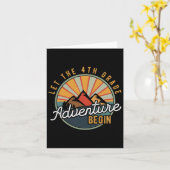 Carte Laisser l'aventure de 4e année commencer le thé de (Fleur jaune)