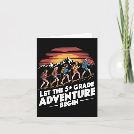 Carte Laisser l'aventure de 5e année débuter Teac de 5e  (Devant)