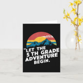 Carte Laisser l'aventure de 5e année débuter Teac de 5e  (Fleur jaune)