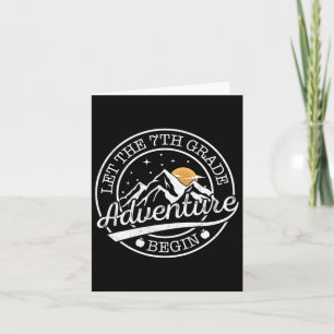 Carte Laisser l'aventure de 7e année commencer Retro Pre