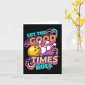 Carte Laisser Le Bon Temps Roll Bowling Shirts Drôle Bow (Fleur jaune)