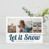 Carte Laisser neiger 3 photo Collage Noël (Debout devant)