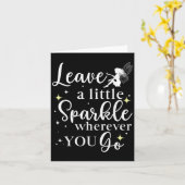 Carte Laisser Un Peu Étincelle Où Que Vous Allez Citer M (Fleur jaune)