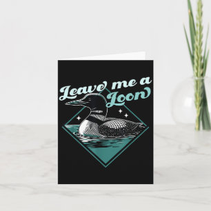 Carte Laisser un plongeon huard - Observateur d'oiseaux