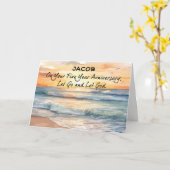 Carte Laissez Dieu Récupérer Cinq Anniversaires (Fleur jaune)