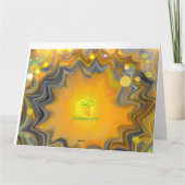 Carte Laissez entrer l'amour rétro du soleil  (Dos)