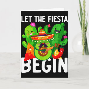 Carte Laissez la fiesta commencer drôle cinq de mayo mex