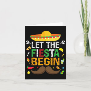 Carte Laissez la fiesta commencer Party mexicain drôle C