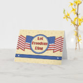 Carte Laissez la liberté tourner (Fleur jaune)