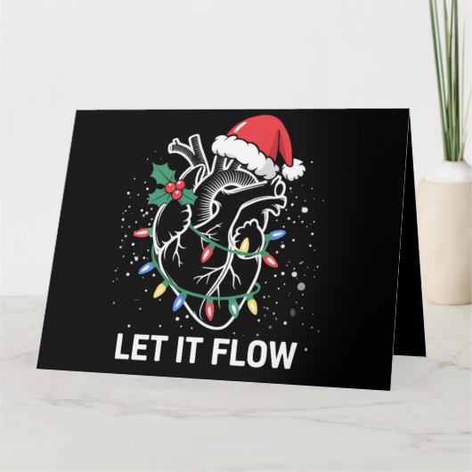 Carte Laissez-le couler Anatomie Coeur Cardiaque Infirmi (Devant)