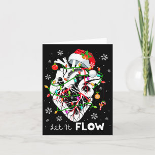 Carte Laissez-le Flow Xmas Anatomie Père Noël Partie Car