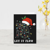 Carte Laissez-le se répandre Noël Cardiaque Infirmière C (Fleur jaune)