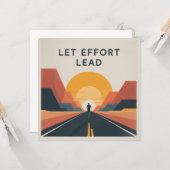 Carte Laissez l'effort mener (Devant/Arrière en situation)
