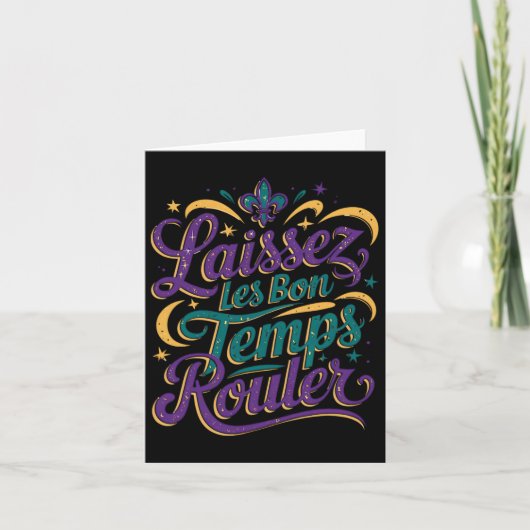 Carte Laissez Les Bon Temps Rouler (Devant)