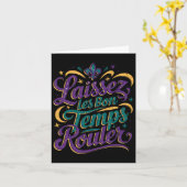 Carte Laissez Les Bon Temps Rouler (Fleur jaune)