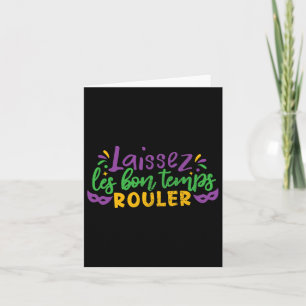 Carte Laissez Les Bon Temps Rouler Mardi Gras Coût Du Pa