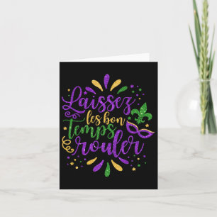 Carte Laissez Les Bon Temps Rouler Mardi Gras New Orlean