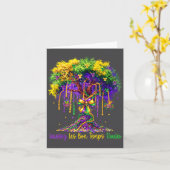 Carte Laissez Les Bon Temps Rouler Mardi Gras Tree 2026  (Fleur jaune)