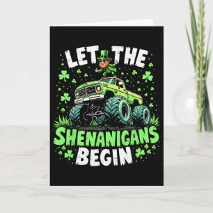 Carte Laissez les Shenanigans Commencer Monster Truck Bo