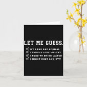 Carte Laissez-moi deviner que mes analyses sont normales (Fleur jaune)