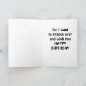 CARTE LAISSEZ-MOI PERDRE POUR DIRE HEUREUX ANNIVERSAIRE  (Intérieur)