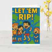 Carte Laissez-Moi Rip ! Une explosion d'anniversaire ! (Fleur jaune)